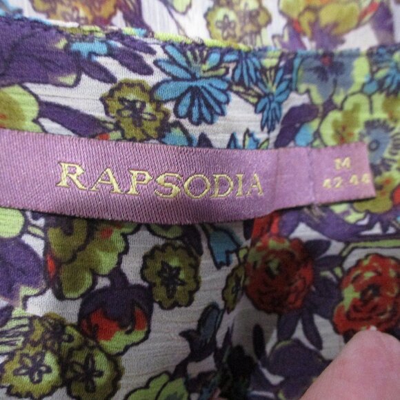 Rapsodia 3/4 Sleeve Sheer Peasant Top - Picture 5 of 5